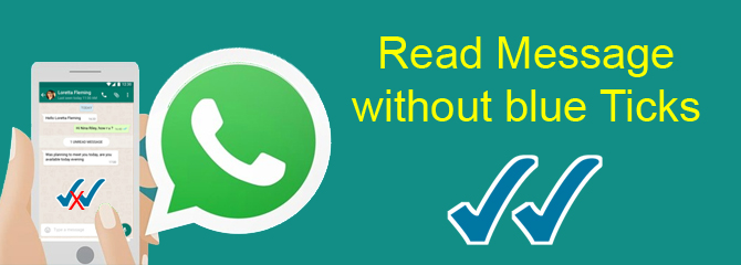 Tricks to read whatsapp messages without sender knowledge