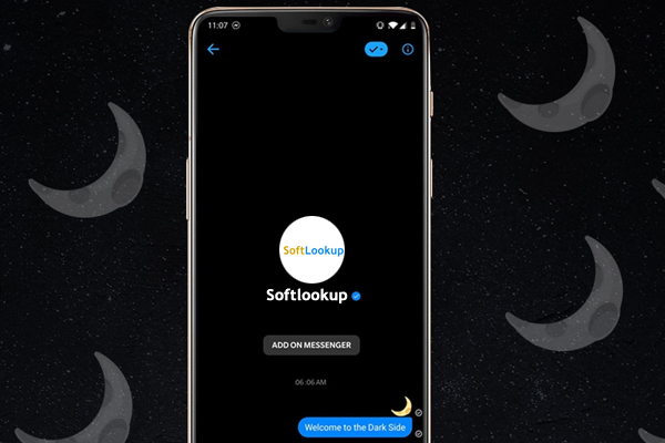 Facebook Messenger dark mode